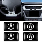 10 шт., светоотражающие 3D-Наклейки для салона автомобиля Acura RDX TLX CDX MDX RDX ZDX