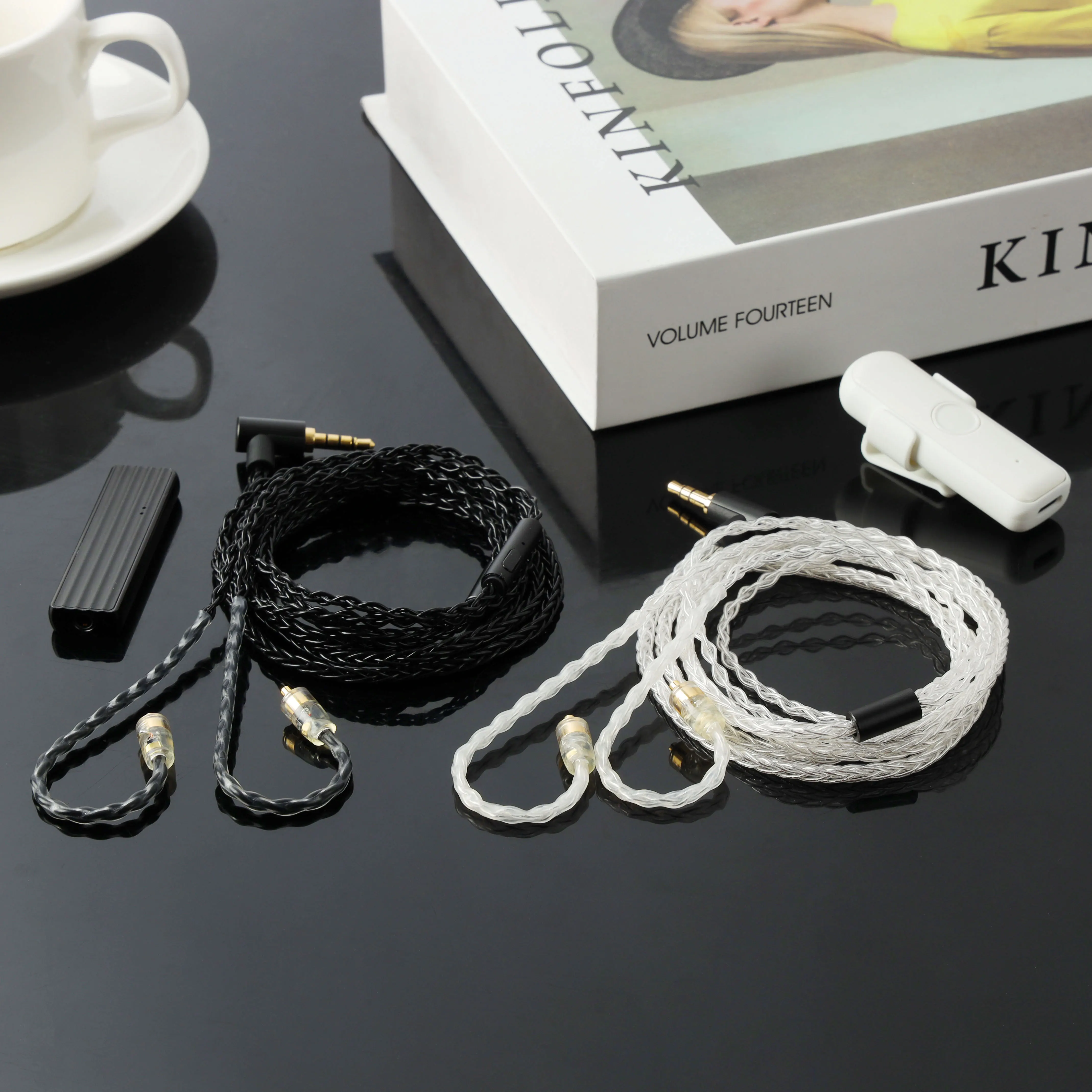 JCALLY JC08S 5N 8 ядерный посеребренный hifi кабель с микрофоном 3 5 мм разъем MMCX/2Pin 0 78 для KZ