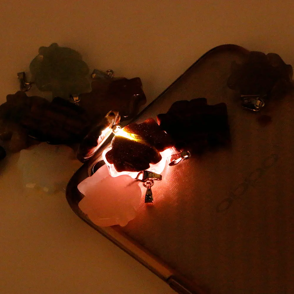 

Natural stone ladies necklace pendant Small fish carving pendant set Used for jewelry making DIY necklace accessories 12pcs/box