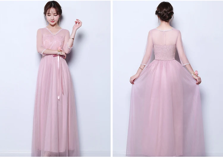 Официальное Платье размера плюс платье подружки невесты длинные женские