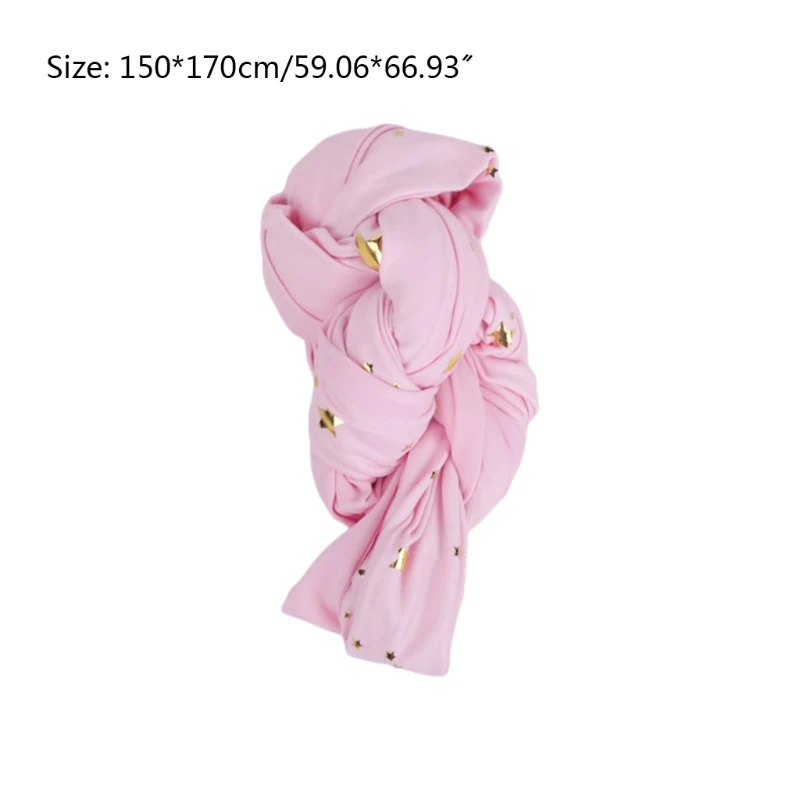 

50LE Newborn Photography Props Blanket Baby Swaddling Starry Wrap Sleeping Bag Backdrop Infants Photo Shooting Accessories