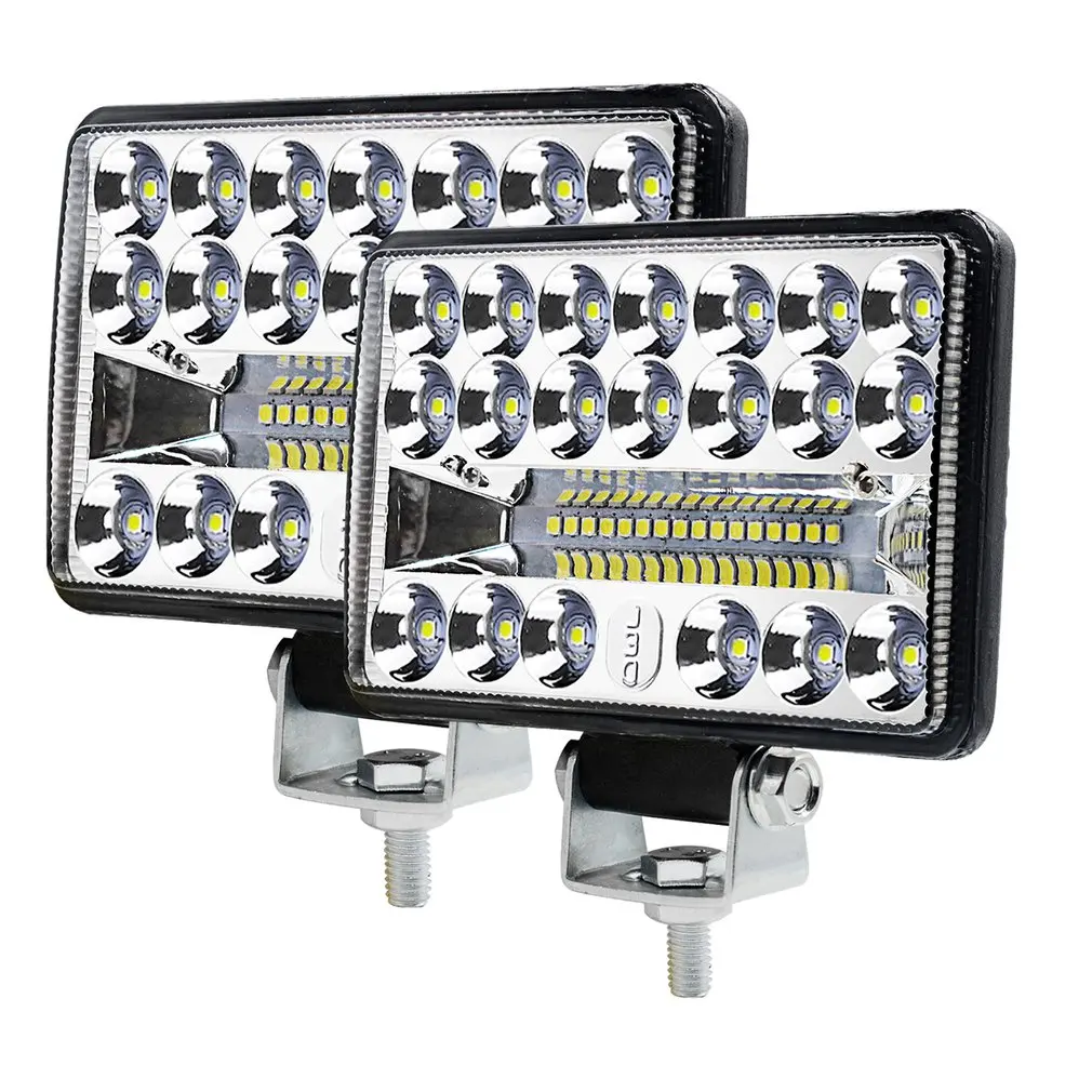 1 пара 12 80v четыре дюйма IP68 Водонепроницаемый квадратное поле зрения 20 шарик СИД