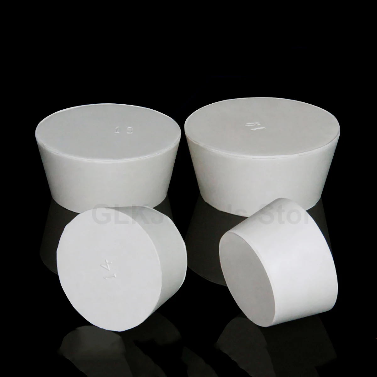 1 шт. белые резиновые пробки колба для лаборатории коническая трубка