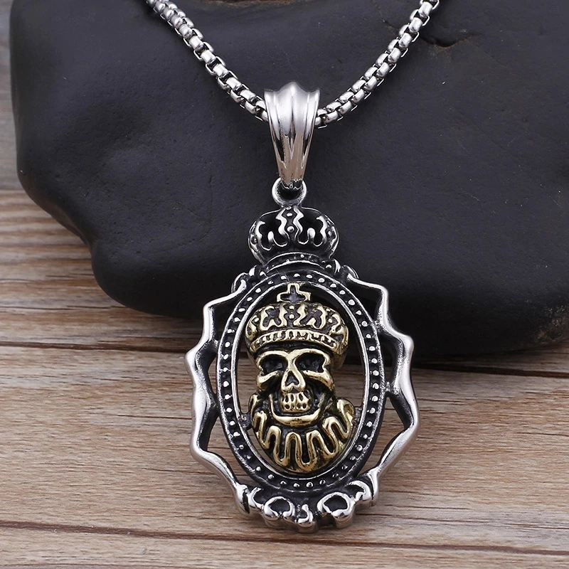 Европейская и американская модная властная цепь подвеска из титановой стали