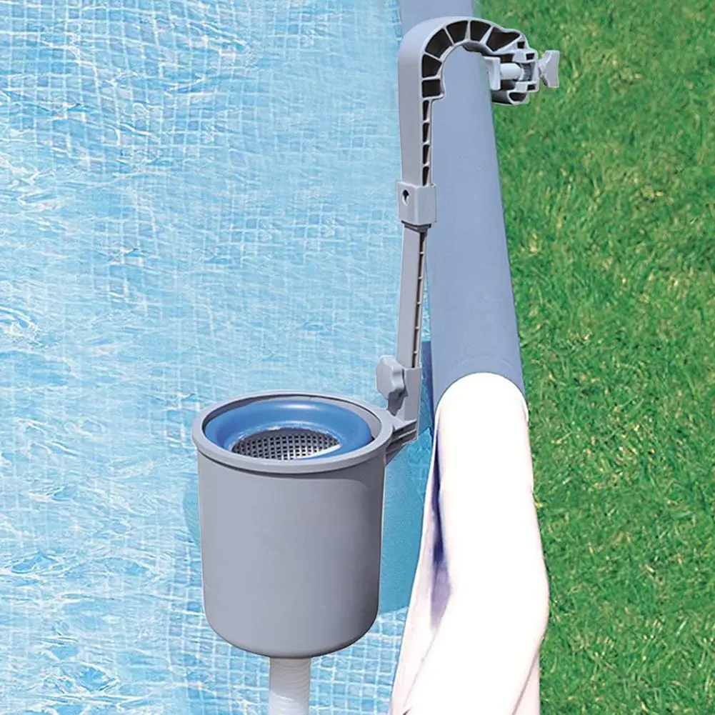 

Durable Wall-mounted Swimming Pool Cleaner Pond Cleaner Hot Spring Surface Skimmer Automatic Skimmer Pool Daily Care 40a