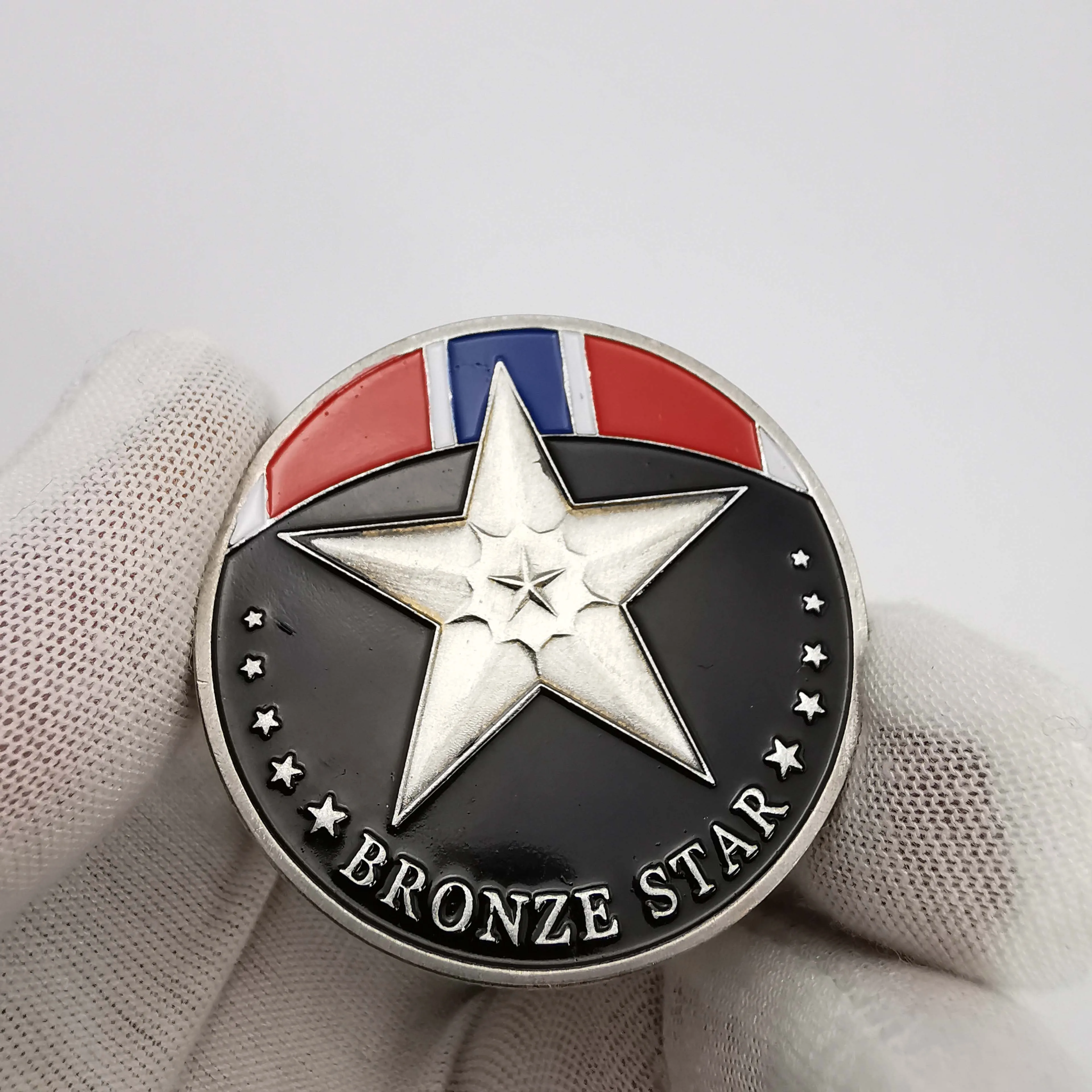 Бронзовая звезда медаль Посеребренная монета американские военные памятные