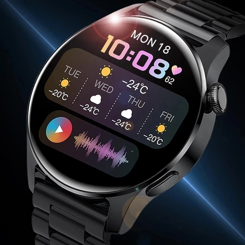 

2021 New For HUAWEI Smart Watch Men Waterproof Sport Fitness Tracker Watches Man Bluetooth Call Smartwatch For Android IOS+Box
