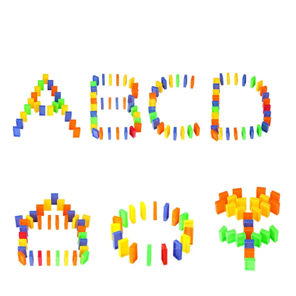 Домино интеллект пазл строительные блоки для детей автомобиль электрический