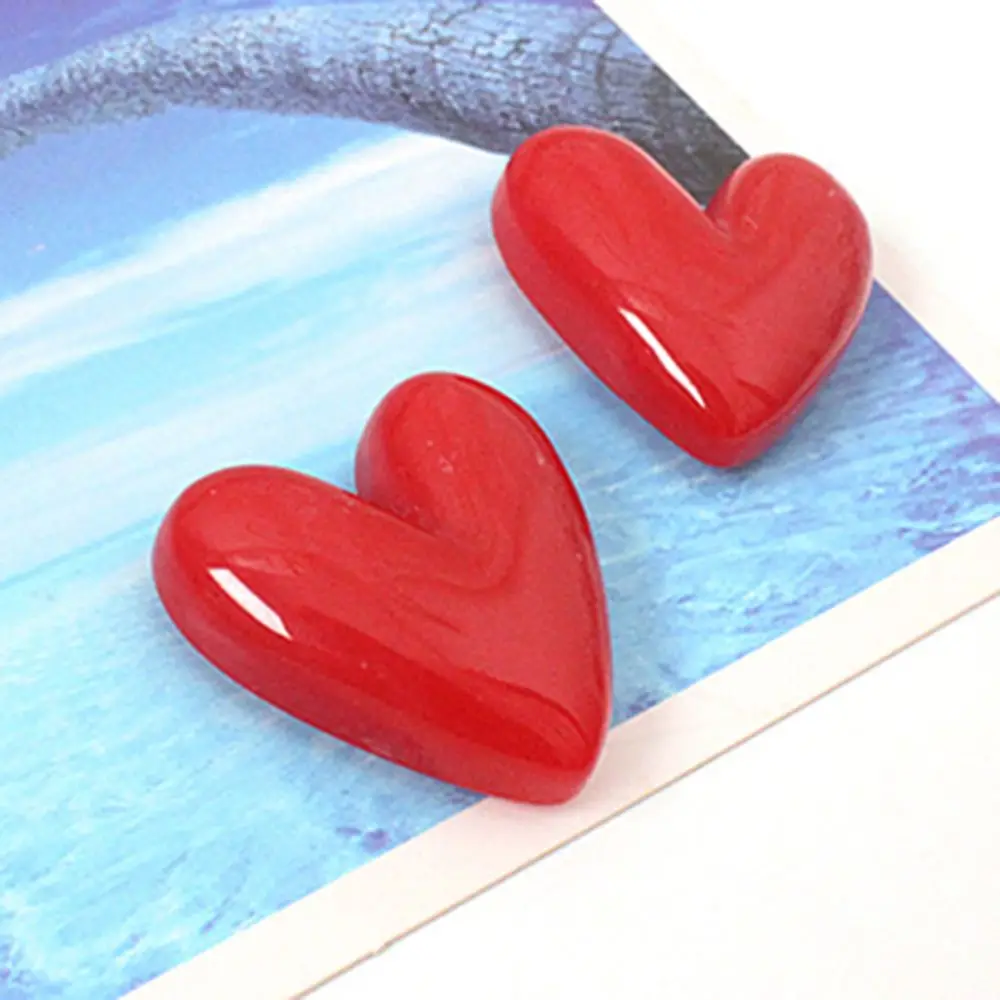 Гладкие магниты на холодильник в форме сердца милые романтические креативные