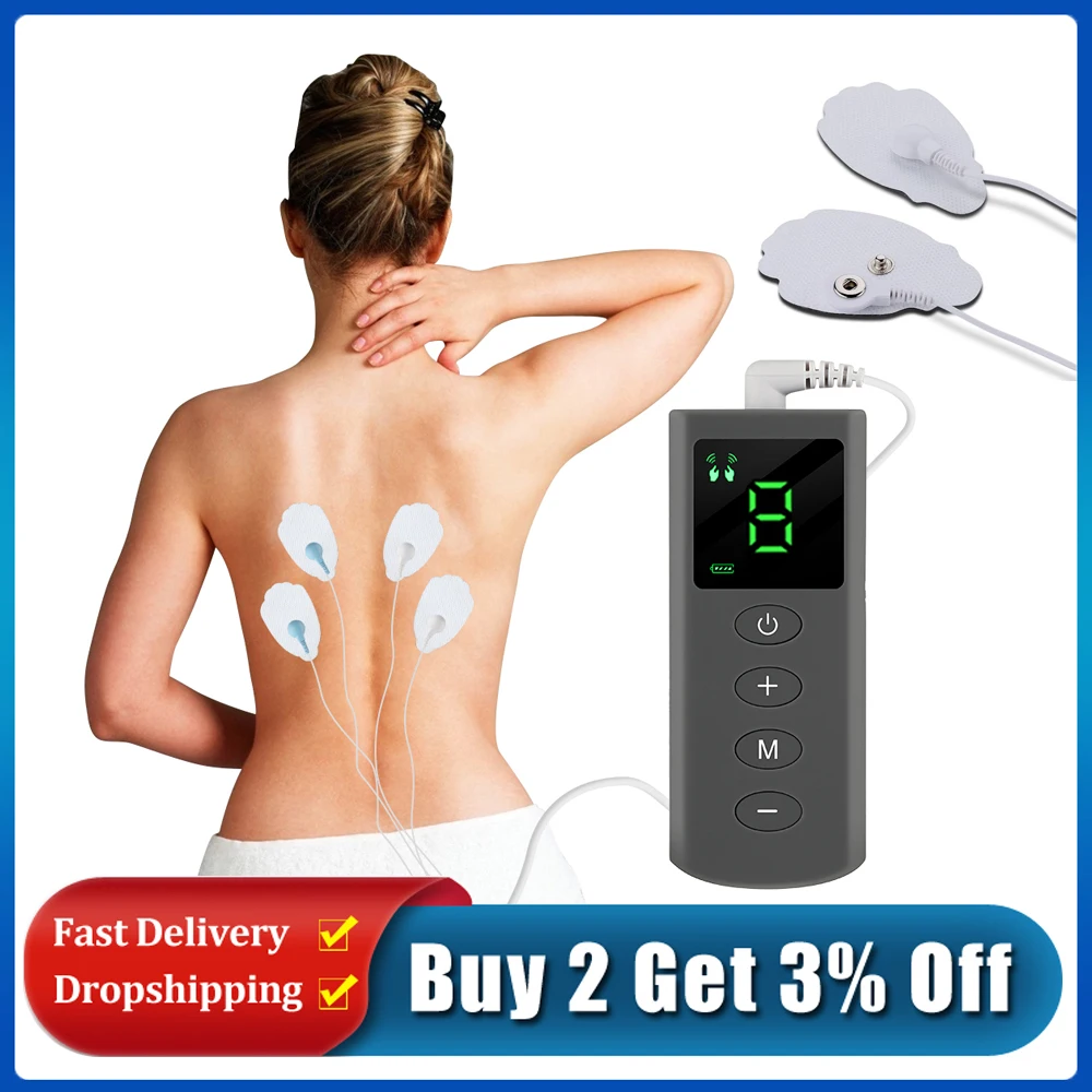 

Electric Tens Nerve Muscle Stimulator Body Pulse Massager Electrodes EMS Physiotherapy Electroestimulador Health Care Machine