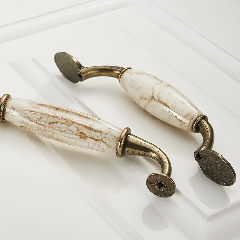 Мраморный узор искусственная ручка в европейском стиле|Ручки шкафа| |