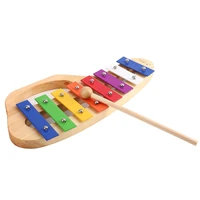 th8c practical baby musical teaching aid children kids 8 notes wooden xylophone early childhood music instrument