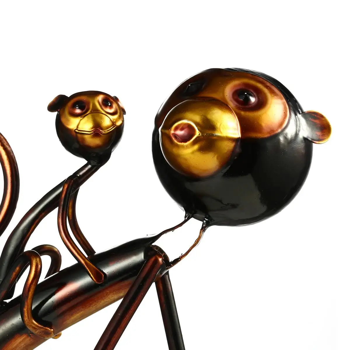 Металлический Скульптура Утюг с принтом обезьяна для переноски скульптура