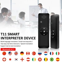 portable smart language translator device real time handheld t11 interpreter support 40 languages for learning business