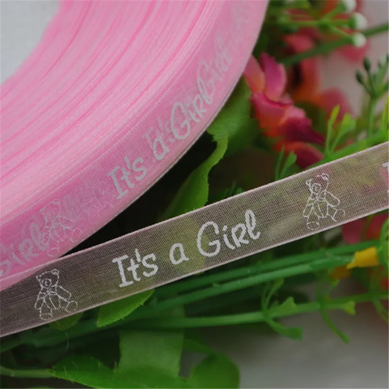 Лента разноцветная для мальчиков и девочек 1/2 дюйма розовая синяя Upick 10Y | Дом сад