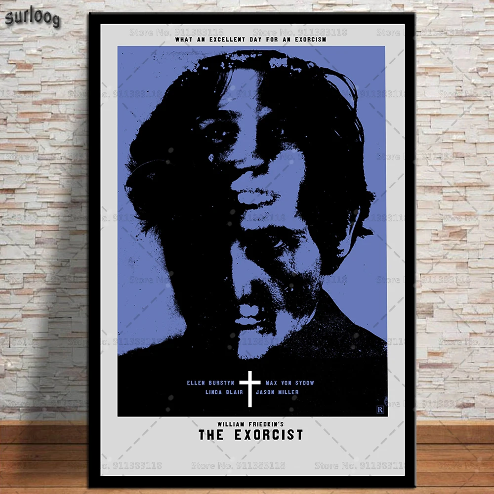The Exorcist популярный классический ужас искусство стен холст живопись постеры