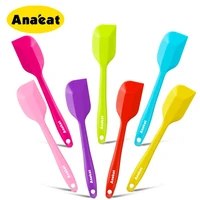 anaeat 1pc food grade non stick butter cooking silicone spatula set biscuit pastry scraper cake baking spatula tool