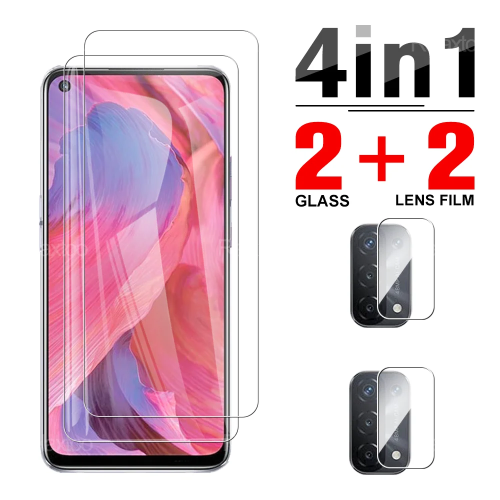 

Защитное стекло 4 в 1 для Oppo A74, A73, A72, 4G, 5G, 2 шт.