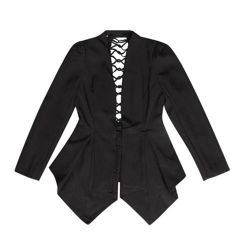 Женский блейзер с бусинами TWOTWINSTYLE Элегантный Приталенный Блейзер v-образным