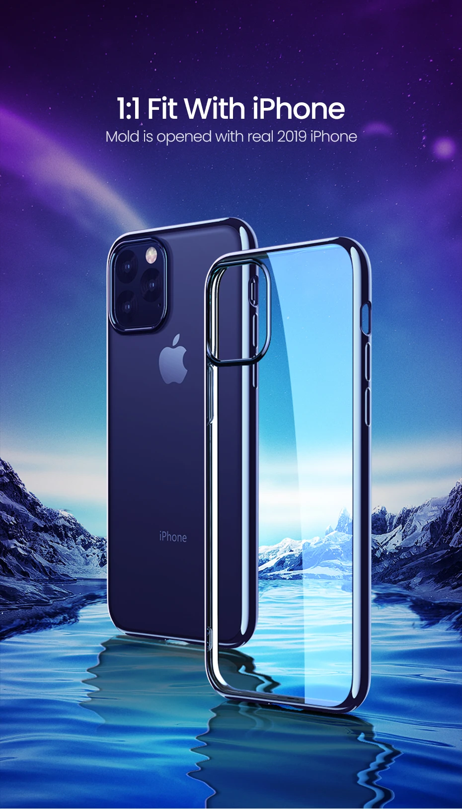 Ugreen чехол для iPhone 11 Pro Max новейший защитный чехол Роскошный ультра мягкий ТПУ задняя крышка для iPhone 11 Pro Max чехол