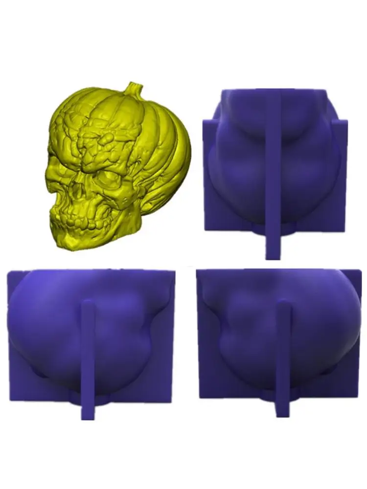 

Pumpkin Skull Silicone Epoxy Resin Casting Mold Ornament Jewelry Making