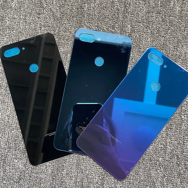

Новый 6,26 "Крышка батарейного отсека для Xiaomi Mi 8 Lite Задняя стеклянная крышка корпуса Дверь задняя крышка для Xiaomi Mi8 Lite замена