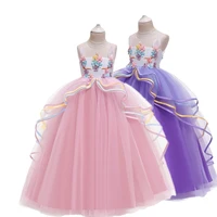 2020 brand new flower girl dresses white pink party pageant communion dress little girls kids children prom dress for wedding