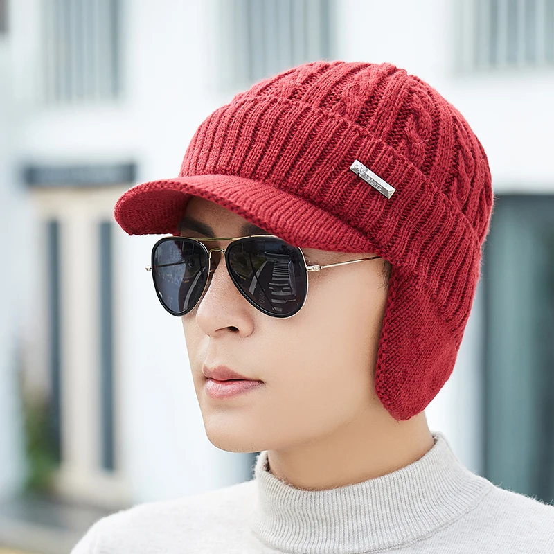 Зимняя шапка, шарф, Skullies Beanies для мужчин, вязаная шапка, женская маска, толстая Балаклава, ушанка, шерстяной берет, мужская шапка, шапка