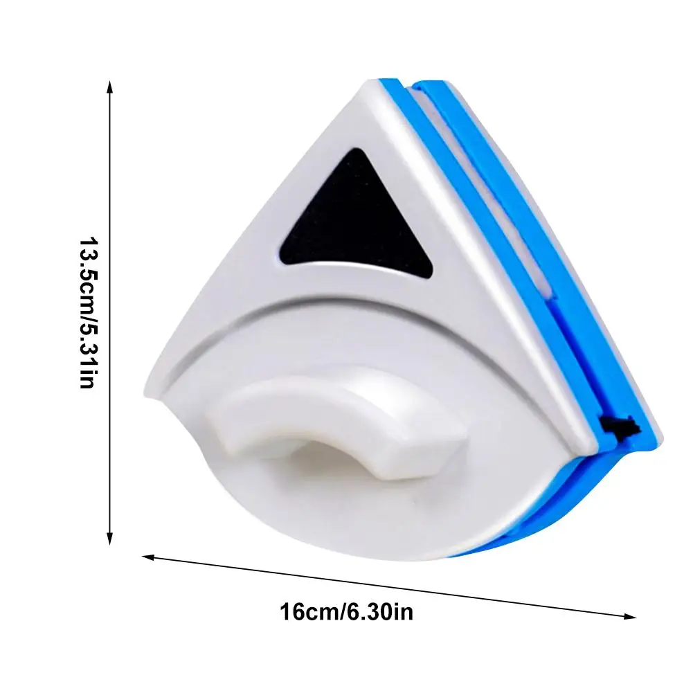 

Double-sided Magnetic Window Glass Cleaning Brush with Anti-falling Rope Triangular Glass Wiper/Cleaner Household Cleaning Tool