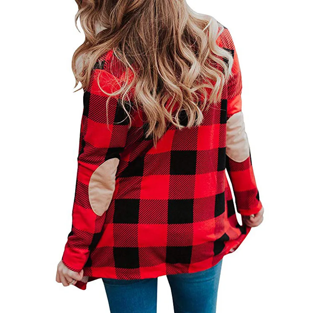 Женский клетчатый кардиган Buffalo открытый Кардиган с длинным рукавом и