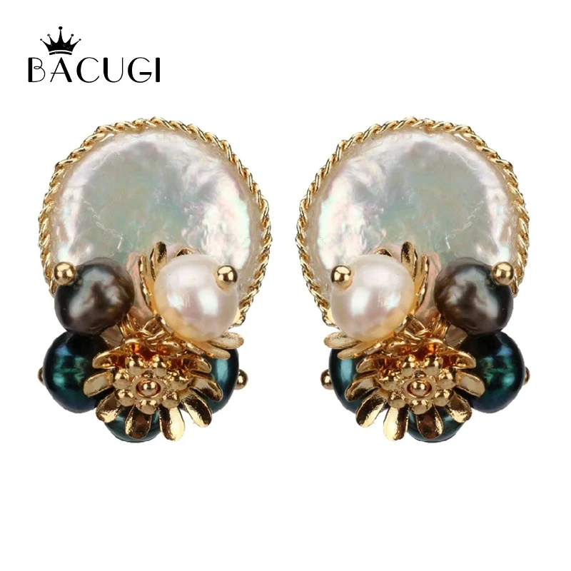 Серьги гвоздики из стерлингового серебра 925 пробы с натуральным камнем