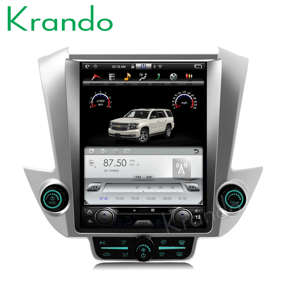 

Krando Android 8.1 12.1" verticial screen car dvd gps for GMC Yukon/Chevrolet Tahoe Suburban 2015+ GPS multimedia player