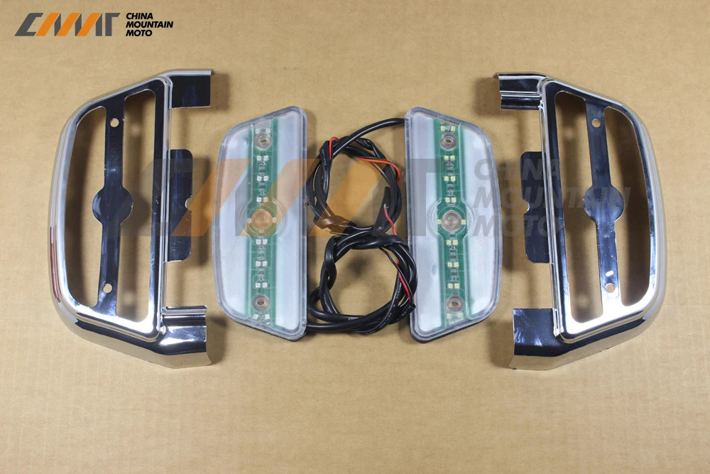 Хромированная светодиодная подсветка для пассажирского пола ABS Harley Softail Touring Trike |