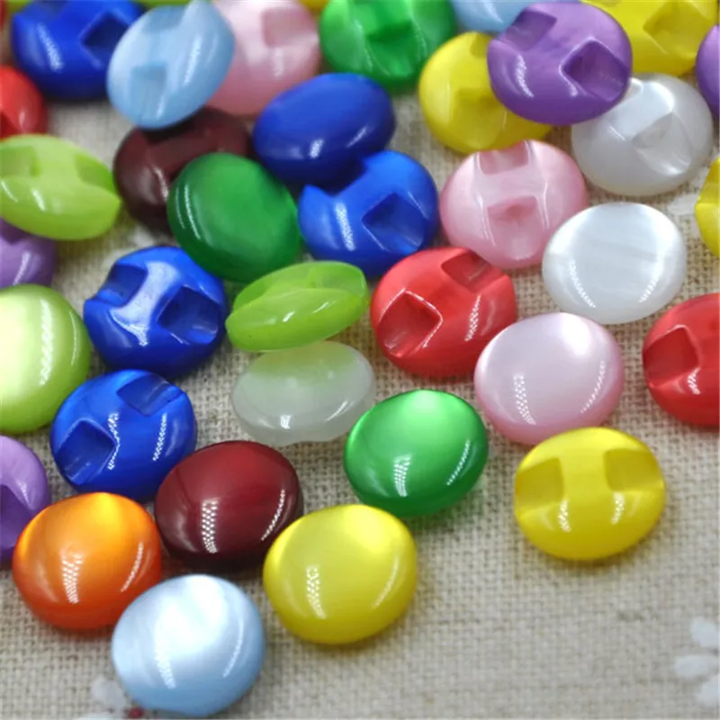100 pcs 12 mm New Cats Eye button craft/sewing/baby lot mix PT82