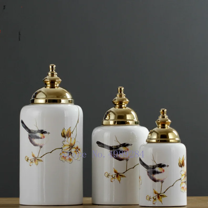 Креативная современная керамическая ваза золотая ретро Цветочная композиция