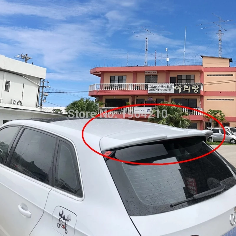 Автомобильный Стайлинг Неокрашенный задний спойлер из АБС-пластика украшение