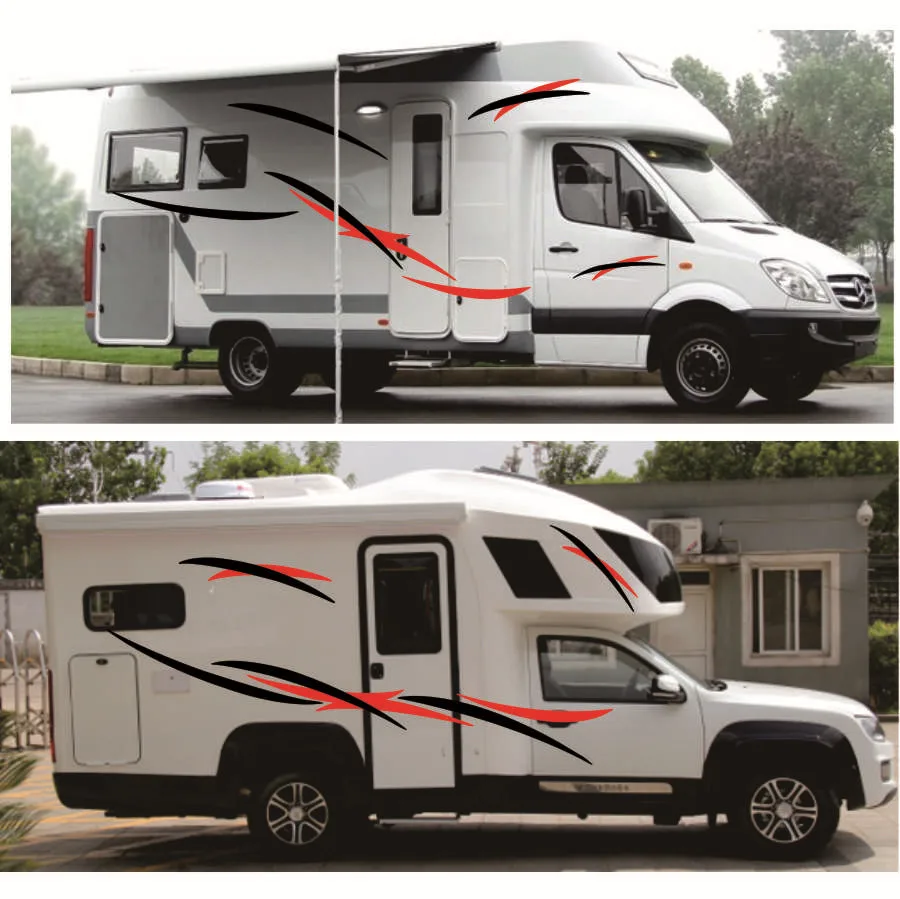 

New style RV Sticker Vinyl Decal Graphic Auto Stickers for Motorhome Caravan Camper Van 2 sides