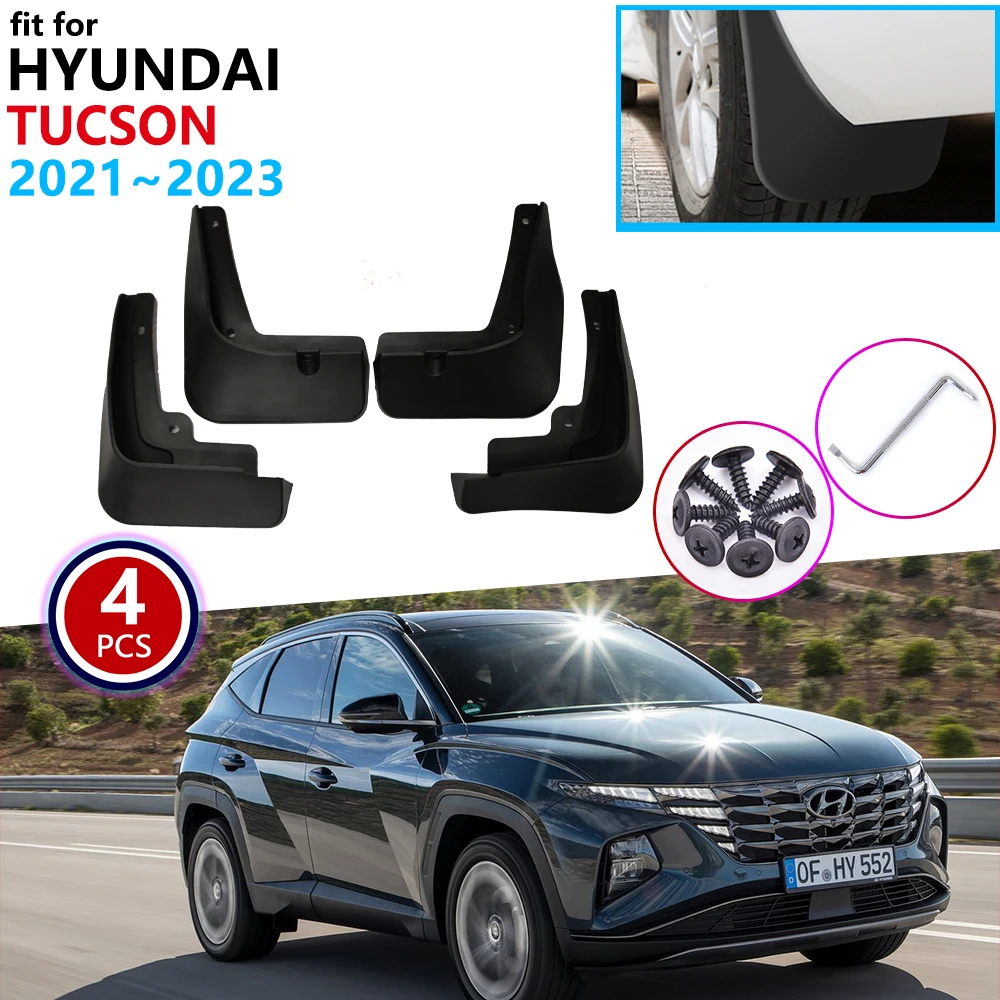 

Mudflap Mudguard Fender For Hyundai Tucson NX4 2021 2022 2023 Front Rear Mud Splash Cover Guards Fender Flares Car Accessorie