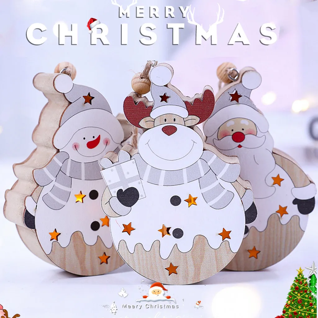 Рождественские украшения светодиодный светильник Рождественская елка снеговик