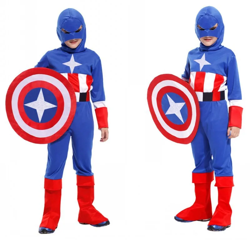 

Kids Boys Superhero Outfit Hero Character Jumpsuit Halloween Cosplay Costumes Masquerade Carnival Party Role Play Dress Up Suit