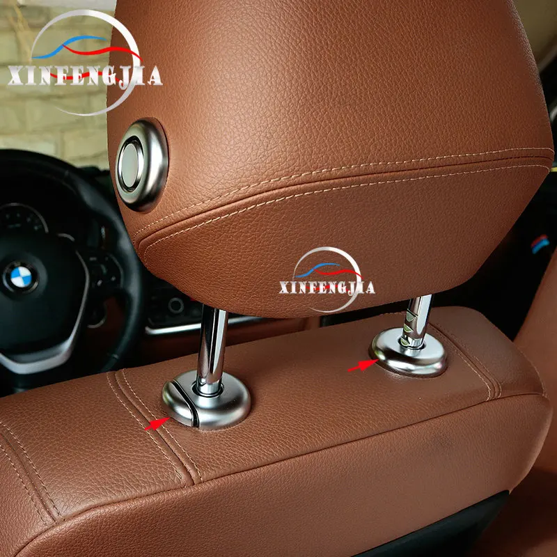 Для BMW 1 2 3 4 серии 3GT F34 F30 F33 F36 6x хромированный ABS чехол для подголовника сиденья