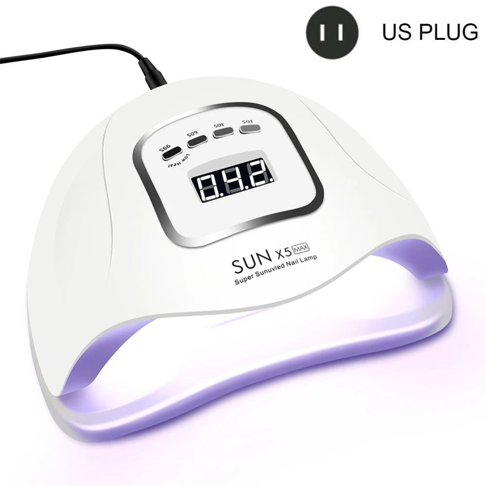 SUN X5 MAX US Plug 80 Вт Светодиодный светильник для ногтей Сушилка для ногтей Двойные руки 45 шт. Светодиодный УФ- лампа для отверждения УФ- гель для ногтей с датчиком движения маникюрный салонный инструмент - Цвет: SUN X5 MAX US Plug