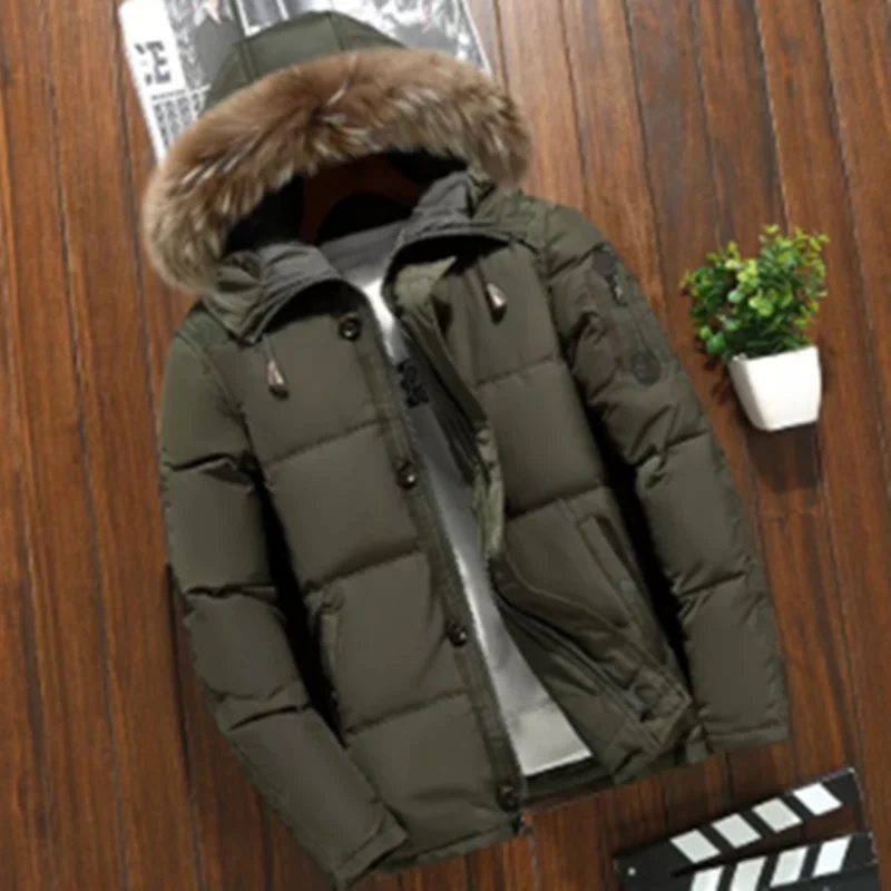 90% White Duck Men's Down Jackets Hig Quality Warm Fashion Business Winter Clothing Casual Coat Male Parka Overcoat