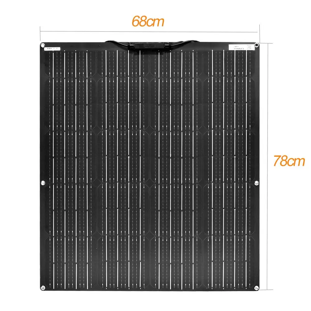 Flexible solar panel 18 volts 100 watt Black white blue cell charge for home kit 12 battery outdoor camping | Электроника