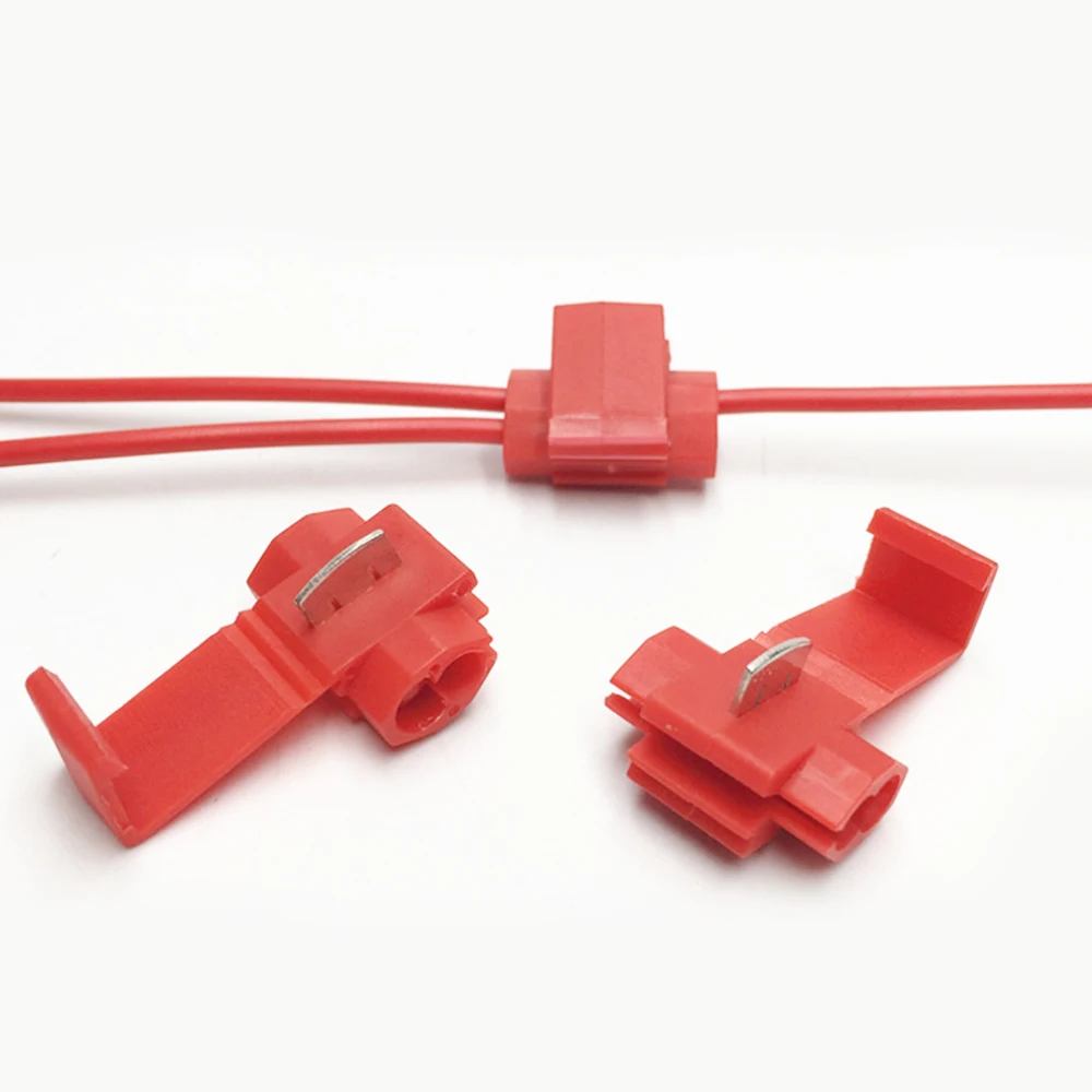 60 шт. Тип Т замок провода электрический кабель соединитель синий изолированный