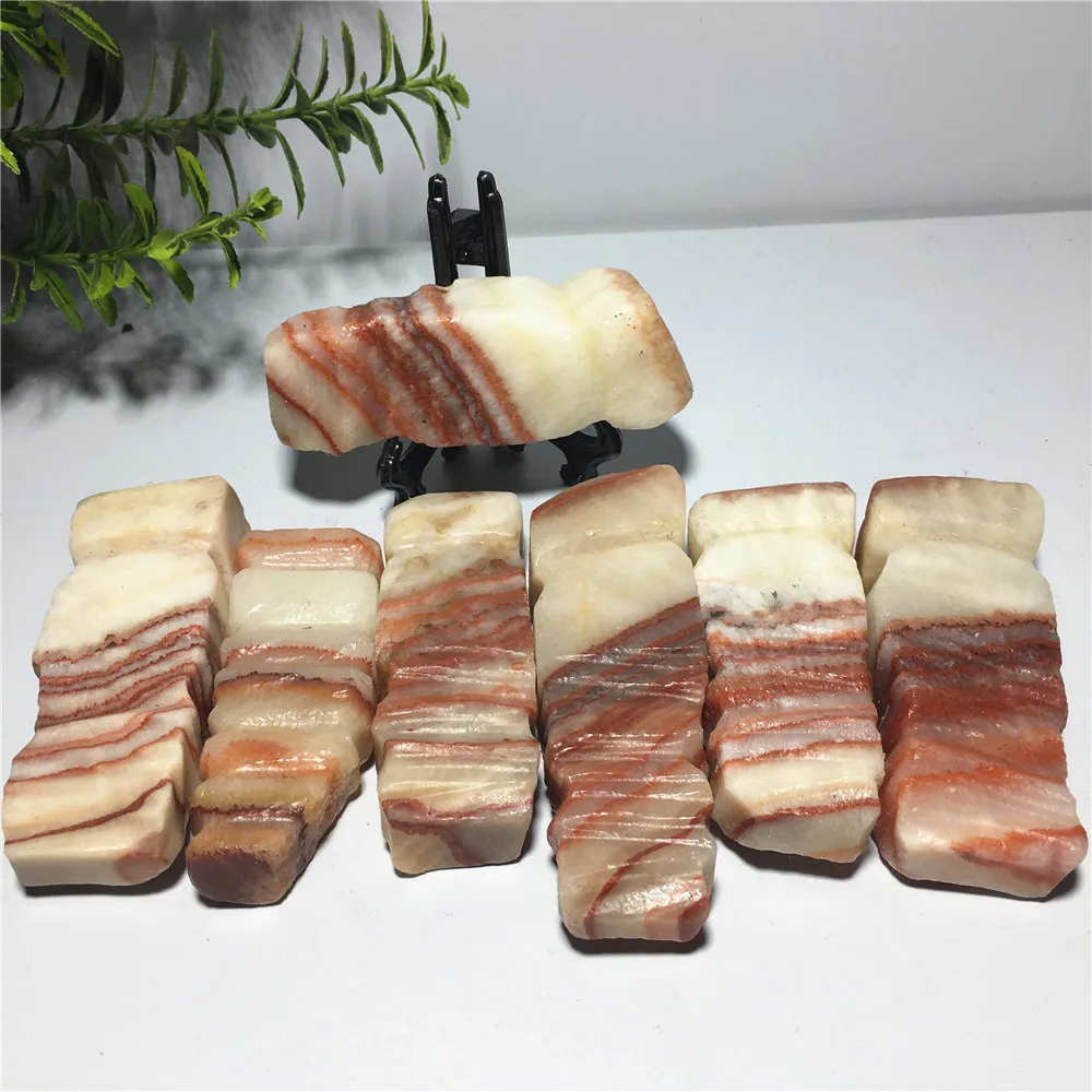 

Natural Pork Stone Quartz Crystal Tower Ornament Home Decor Feng Shui Healing Rough Mineral Specimen Magic Wand Collection