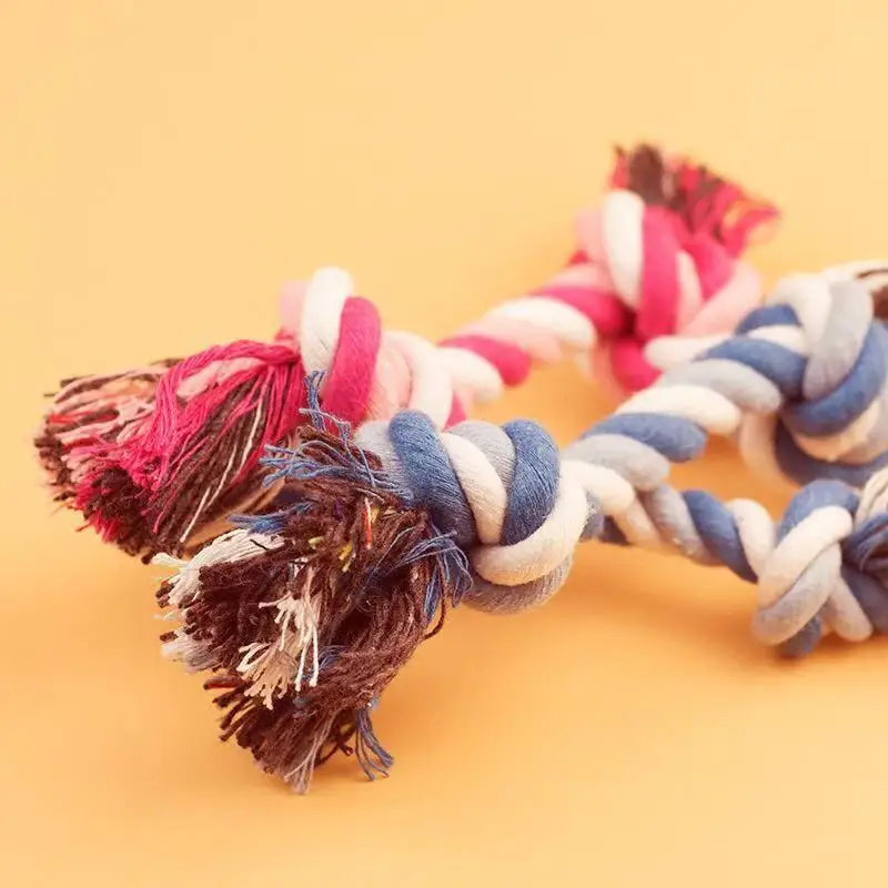 Pet dog toys cotton knots ropes small and medium sized bite resistant molars cat pet appliances |