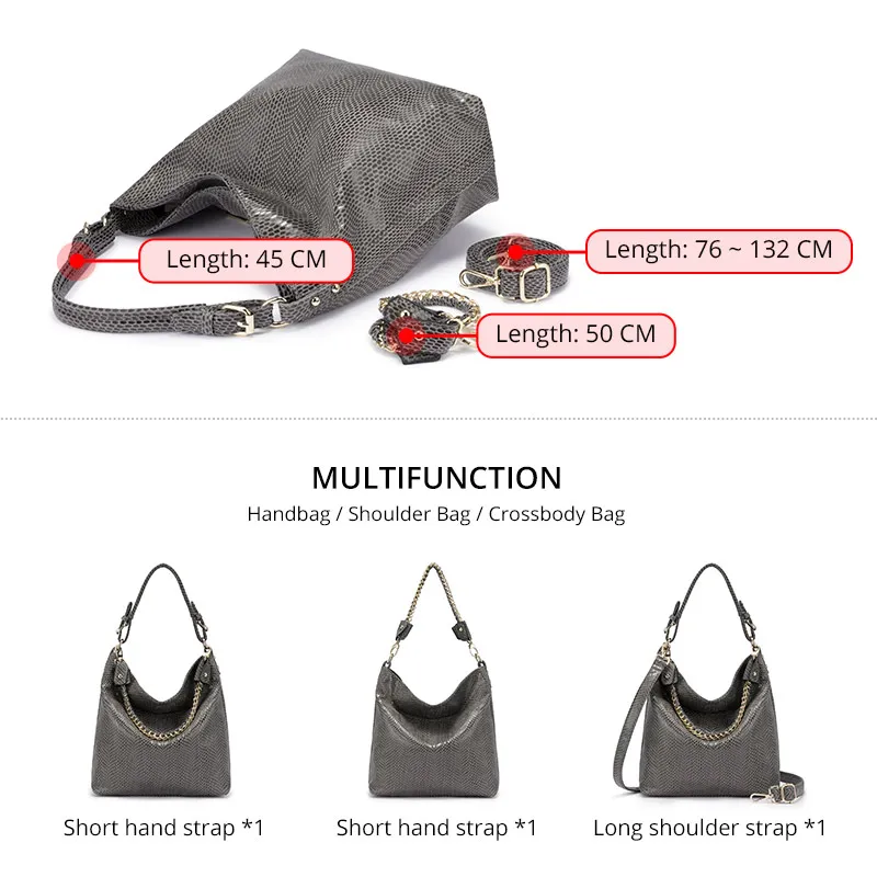 Женская сумка-хобо из искусственной кожи с верхней ручкой и цепочкой | Багаж