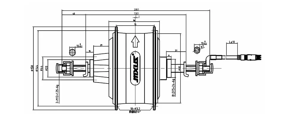 48V 350 W-750 W высокоскоростной бесщеточный мотор-редуктор для электровелосипеда, двигатель заднего колеса для 175 мм, 190 ммвилка, бренд MXUS