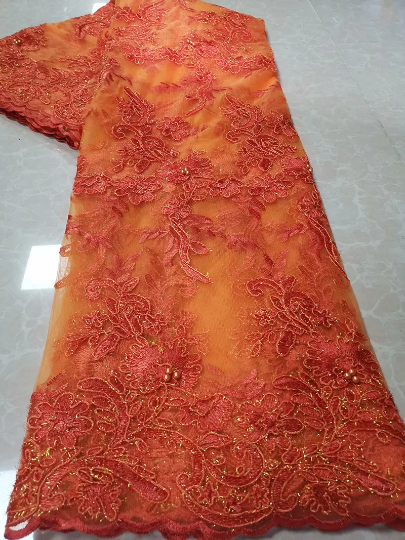 Bestway французский Тюль кружевная ткань 2020 Высокое качество шнур Вышивка Бисером